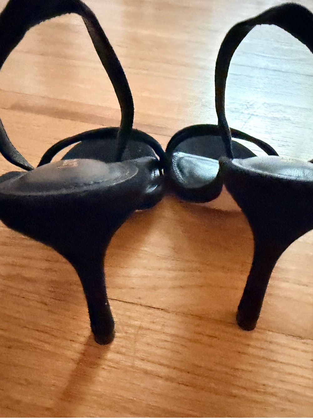 Larroude Annie Slingback Black Suede Knot Front Heels NWT - Picture 8 of 9